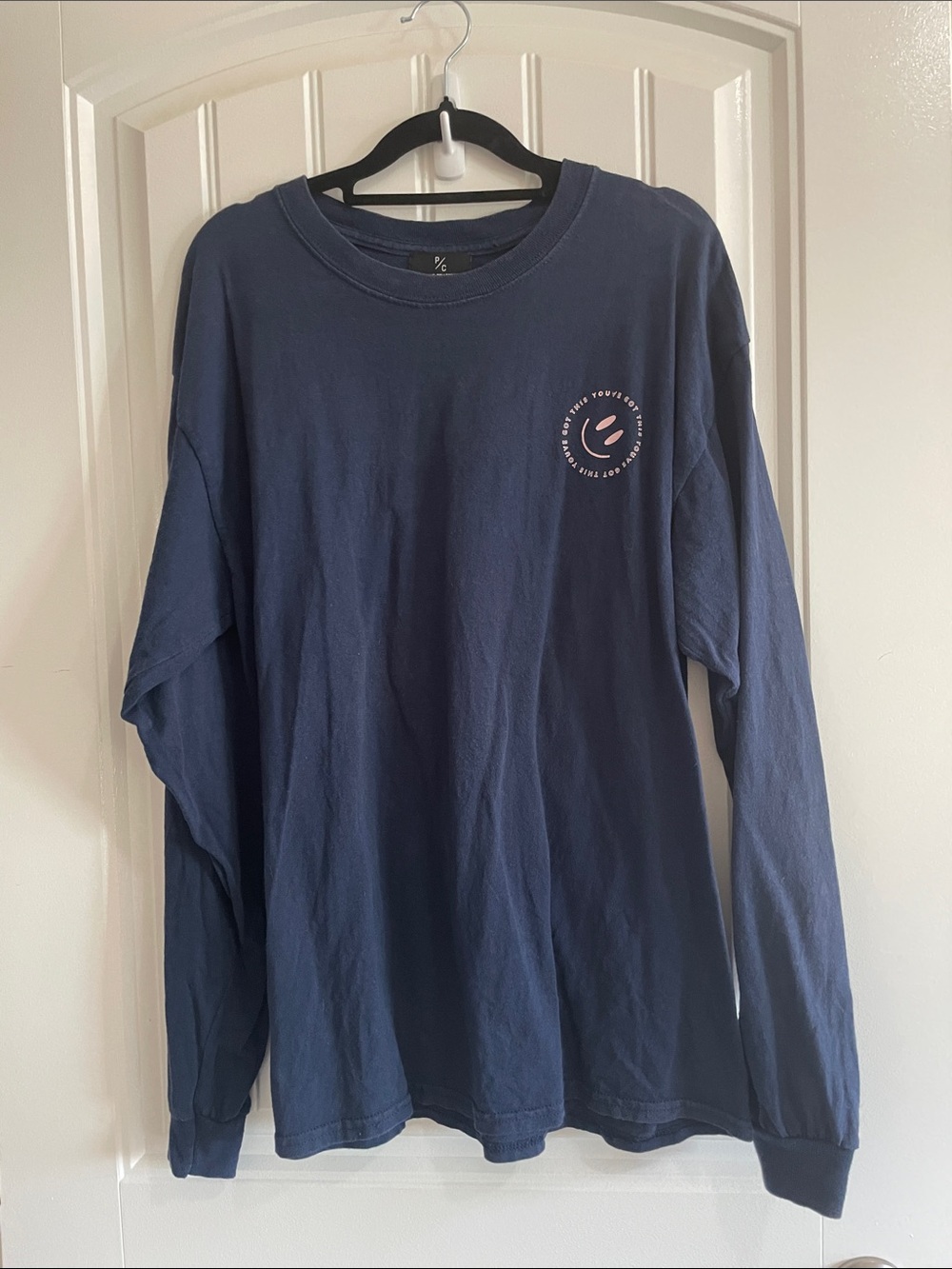 Peace Collective Men's Navy Long Sleeve Shirt